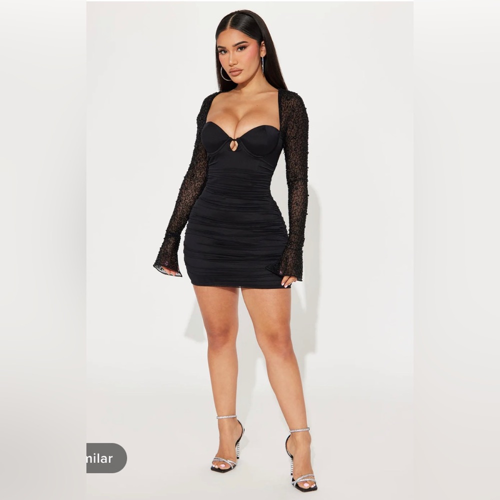 Black oh Polly pearl dress